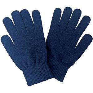 Gebreide magische handschoenen van thermo wolmix voor heren - Marine