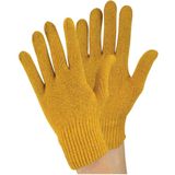 SOCK SNOB - Dames Dunne Magic Thermo Wol Handschoenen voor Koud Weer (Een maat, Mosterd)
