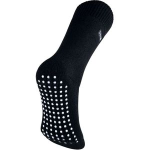 THMO - Thermische fleece gevoerde pantoffelsokken voor heren - Zwart