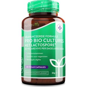 Probiotica - 60 Capsules - 21 Bacteriestammen - Veganistisch - 60 miljard CFU