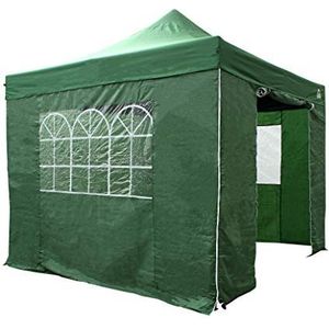 All Seasons Gazebos 3x3m Heavy Duty volledig waterdichte pop-up tuinhuisjes en 4 zijwanden - groen