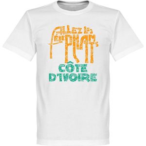 Ivoorkust Allez Les Elephants T-Shirt - Kinderen - 140
