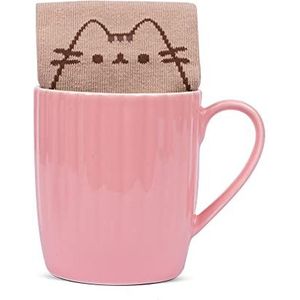 Pusheen Mok En Sokken Pusheen 15 X 8,5 Cm Keramiek Roze 2-delig