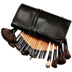 Lilyz - Make-up Kwasten - Zwart - Set van 24 Stuks