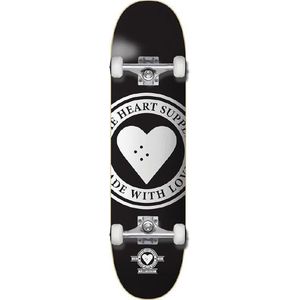 Compleet Skateboard Heart Supply Badge Logo Black 8.0