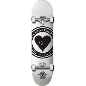 Compleet Skateboard Heart Supply Badge Logo White 8.0