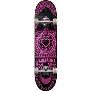 Blueprint Home Heart Compleet Skateboard (7,75 inch - roze)