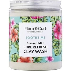 Flora & Curl - Coconut Mint Curl Refresh Clay Wash - Haarklei - 300ml