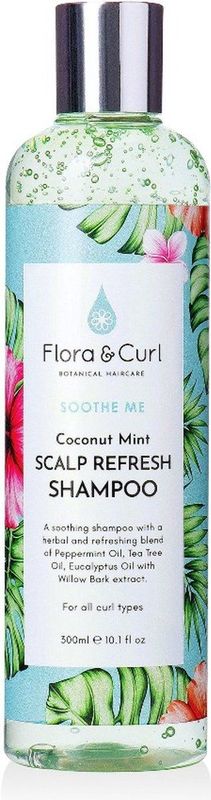 Flora & Curl - Coconut Mint Scalp Refresh - Shampoo - 300ml - Kokos - Munt
