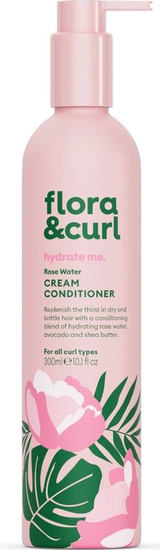 Flora & Curl - Rose Water & Honey Cream - Conditioner - 300 ml
