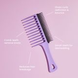 Tangle Teezer - Wide Tooth Comb - Haarborstel - Zwart - Kunststof