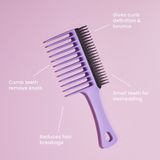 Tangle Teezer - Wide Tooth Comb - Haarborstel - Zwart - Kunststof