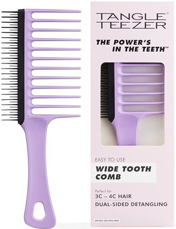 Tangle Teezer - Wide Tooth Comb - Haarborstel - Zwart - Kunststof