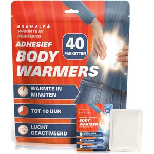 Bramble - Zelfklevende Bodywarmers - 40 Stuks - Ultradunne Plakpleisters voor Gerichte Warmte - Tot 10 Uur Warmte