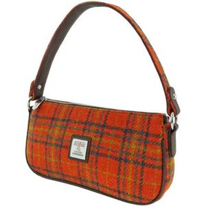 Handtas Duchray Oranje - Clutch - Harris Tweed - Glen Appin of Scotland