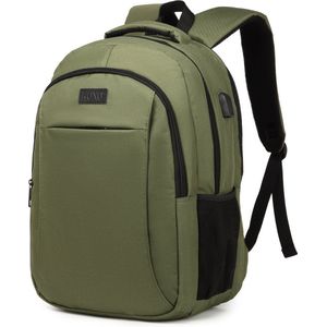 Kono Rugzak - Schooltas - 15,6 inch Laptop Rugtas - Dames/Heren - 28L - Waterafstotend - Khaki