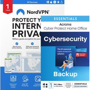 NordVPN | 10 apparaten | 1 Jaar icm. Acronis True Image