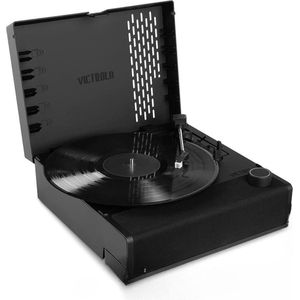 VICTROLA Revolution GO - Draagbare Platenspeler - Zwart - Bluetooth®