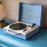 Victrola - Re-Spin - Draaitafel - Blauw - Retro Design