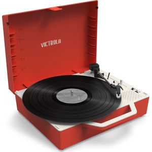Victrola - Re-Spin - Platenspeler - Rood - Gerecycled Plastic