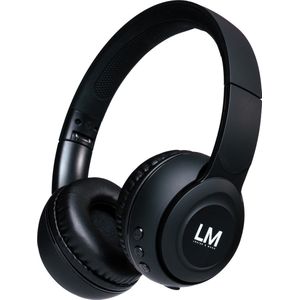 Louise&Mann 2 Draadloze On-Ear Koptelefoon, Bluetooth met [tot 25 uur afspeeltijd] HD-stereo, microfoon voor iPhone /Samsung /Huawei/iPad /TV – Zwart