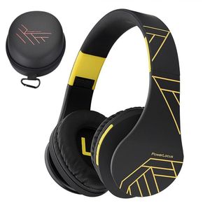 PowerLocus P2 - Draadloze Over-Ear Koptelefoon - Inklapbaar - Bluetooth - Zwart/Geel