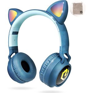 PowerLocus Buddy Draadloze On-Ear Koptelefoon voor Kinderen - Blauw