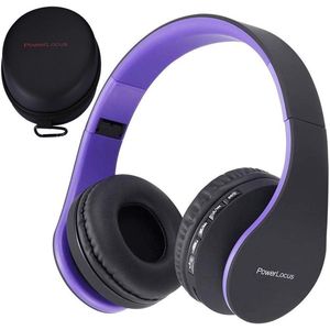 PowerLocus P1 - Bluetooth Koptelefoon - Draadloos - Over Ear - Purper - Inklapbaar