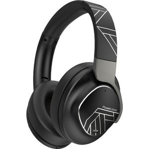 PowerLocus MoonFly Koptelefoon Over-Ear - Draadloze Hoofdtelefoon, Voice Assistant Activation - Zwart/Grijs