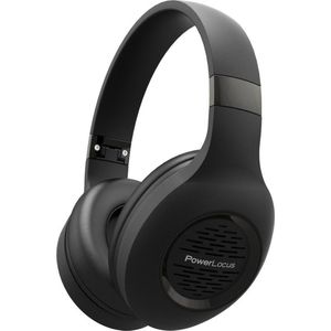 PowerLocus P4 Draadloze Koptelefoon Over-Ear - Bluetooth - incl. Premium Case - met Microfoon - Zwart/Grijs