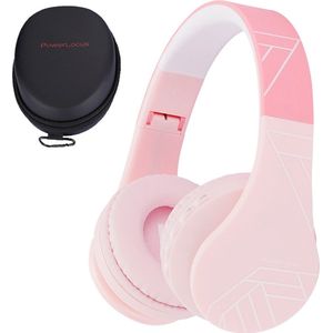 PowerLocus P1 Kinder Koptelefoon - Roze - Draadloos - Bluetooth - Met Microfoon