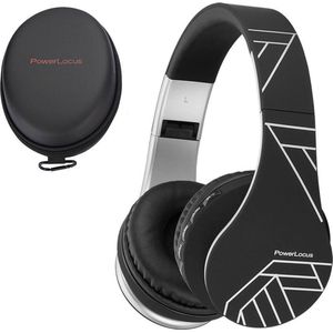 PowerLocus P1 - Bluetooth Koptelefoon - Draadloos - Over Ear - Zwart/Zilver