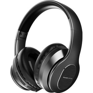 PowerLocus P6 draadloze Over-Ear Koptelefoon Inklapbaar - Bluetooth Hoofdtelefoon - Met microfoon - Zwart Metaal