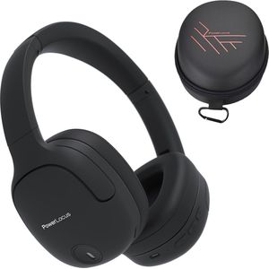 PowerLocus P7 Draadloze Over-Ear Koptelefoon - Bluetooth Headphone - Microfoon, Bass Mode, incl. Hoesje - Zwart