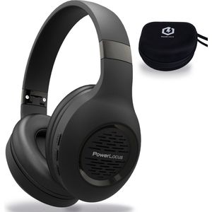 PowerLocus P4 Draadloze Over-ear Koptelefoon met Active Noise Cancelling - met Microfoon - incl. Premium Carry Case - Zwart
