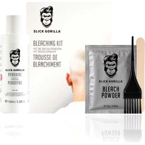 Slick Gorilla - Bleaching Kit - Bleekpoeder - 50 ml Peroxide - Applicatieborstel - Mengschaal - Mengstokje - Handschoenen