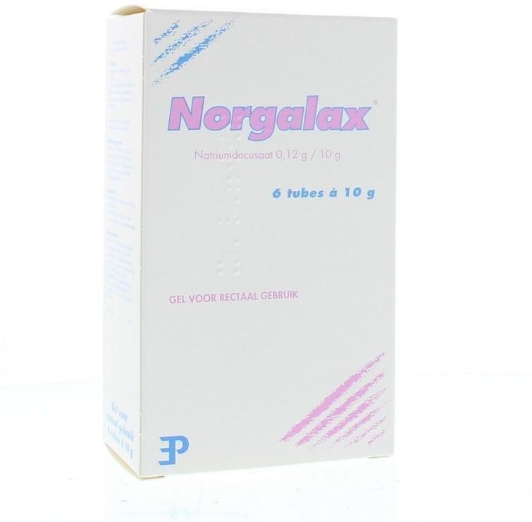 NORGALAX - Laxeermiddel - 0,12 g/10 g - Gel voor Rectaal Gebruik