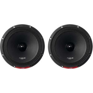 VIBE Audio ""VIBE SLICK Pro Audio 8"" Midrange Speaker - Verkocht per paar - Zwart