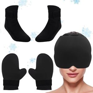 Koude Therapie Kit door Tilcare - Herbruikbare Gel Voet IJszak Sokken, Koude Kap en IJshandschoenen voor Chemotherapie Neuropathie - Chemo Zorgpakket voor Vrouwen en Mannen