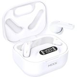 MIXX StreamBuds Mini Charge - TWS True wireless earbuds Up to 40 hours with charge case (White)