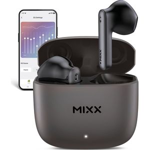 MIXX - StreamBuds Custom 2 - True Wireless Earbuds - Zilver - Metalen Oplaadbehuizing