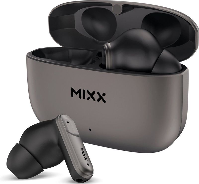 MIXX - StreamBuds Custom 3 - True Wireless Earbuds - Zwart - Zinklegering