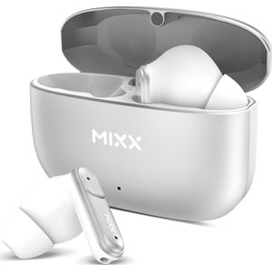 Mixx audio - Draadloze hoofdtelefoon Streambuds Custom 3, zilverwit