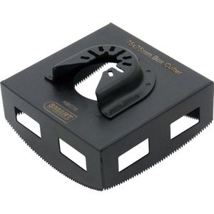 SMART Trade Series 75 mm Single Box Cutter, Socket Box Cutter Geschikt voor de meeste Multi-Tools, Universele Open-Back