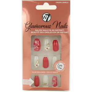 W7 - Glamorous Nails - Kunstnagels - 24 Stuks - Inclusief Nagellijm