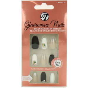 W7 - Glamorous Nails - Kunstnagels - 24 Stuks - Inclusief Nagellijm