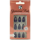 W7 - Glamorous Nagels - Donkerblauw - 24 Stuks