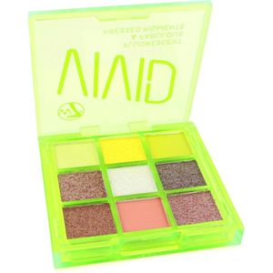 W7 Vivid Pressed Pigment Oogschaduw Palette - Glowin' Green