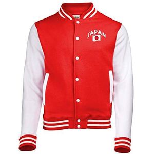 Supportershop kinderjas, rood/wit, Japans