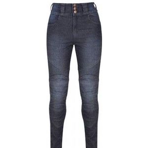 Motogirl Ellie Skinny Stretch Legging Motorjeans -  Dames Zomer Motorbroek - blauw - Maat 36